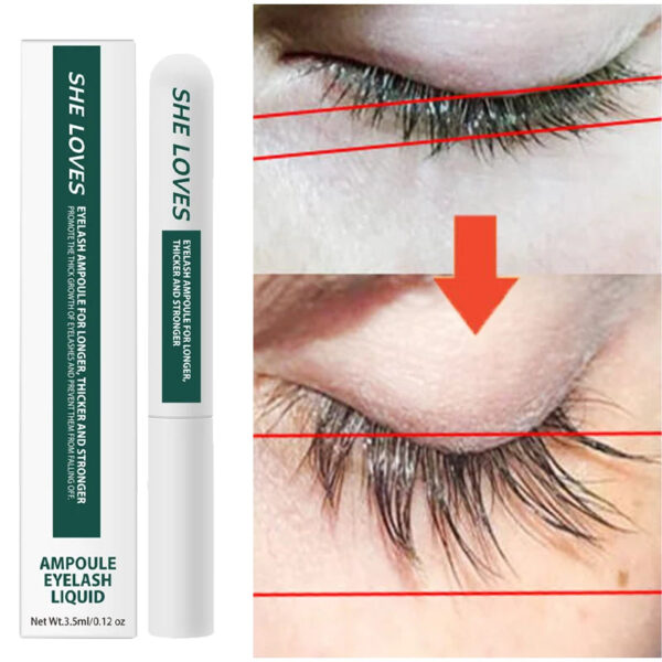 Fast Eyelash Growth Serum 7 Days Natural Eyelash Enhancer Longer Fuller Thicker Lashes Treatment Products Eye Care Makeup