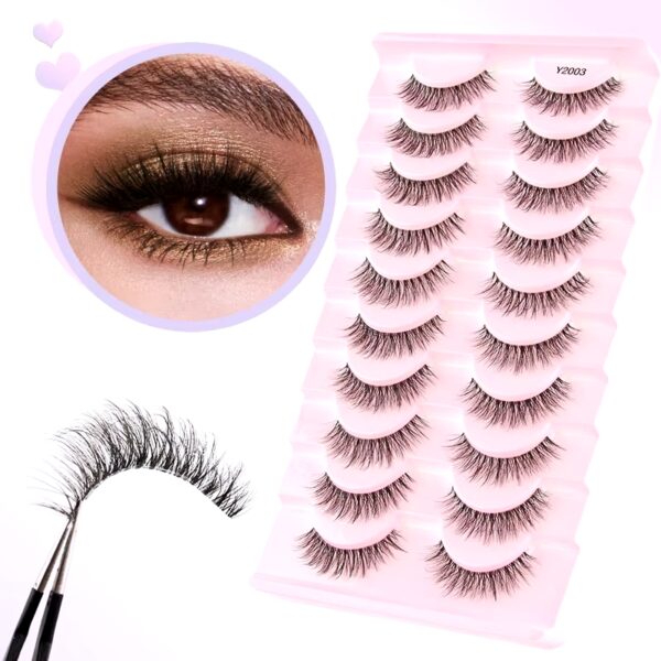 Eyelashes 10 pairs Natural Full False Eyelashes 3D